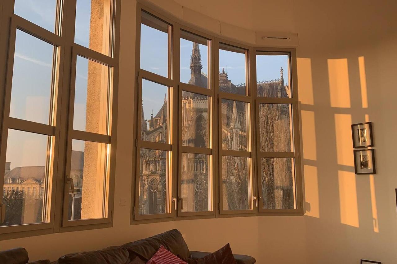 Loft Des Sacres - Vue Unique Sur La Cathedrale Appartement Reims Buitenkant foto
